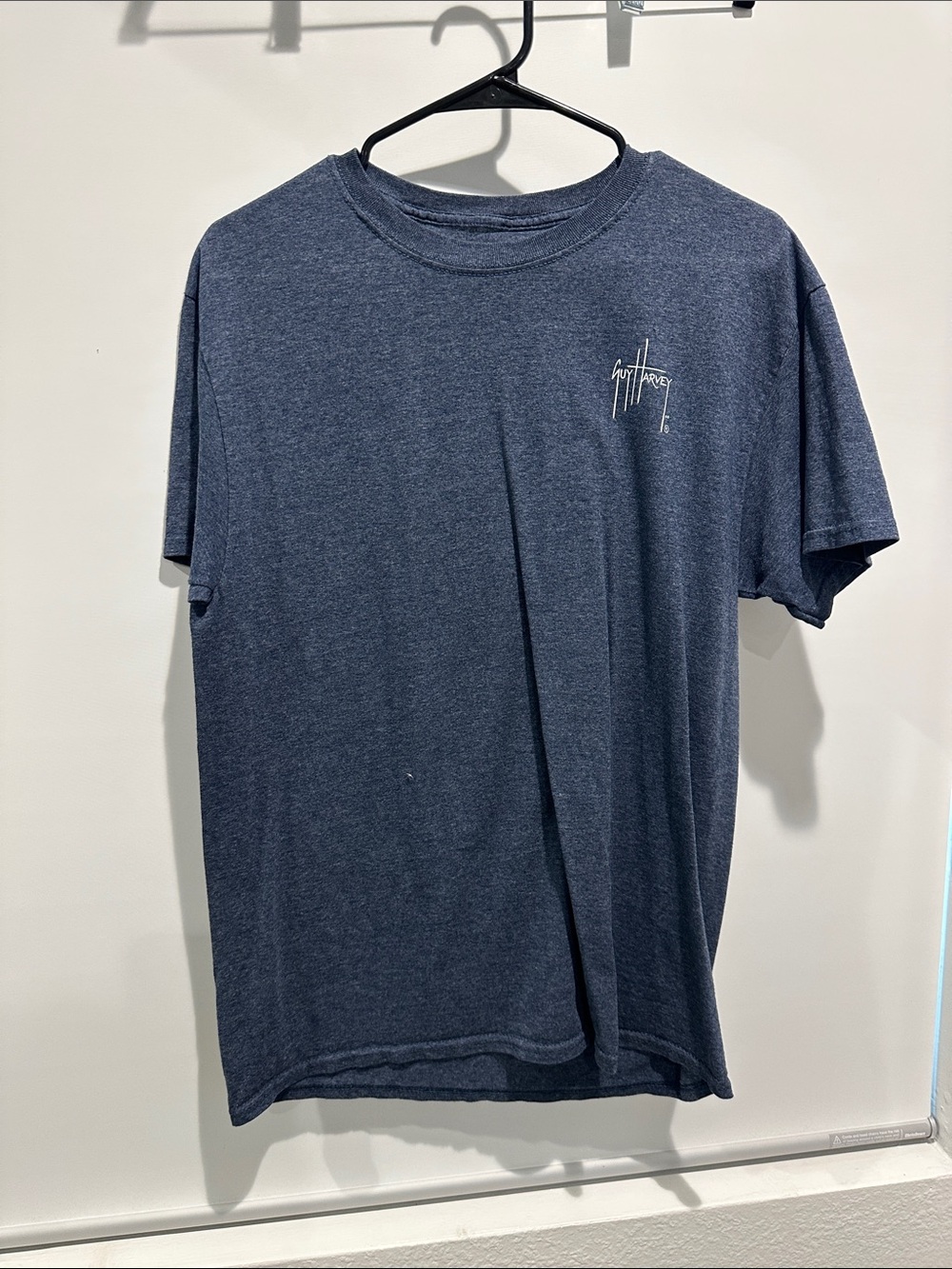Guy Harvey Men's Crewneck T-Shirt in Heather Navy - Picture 2 of 2